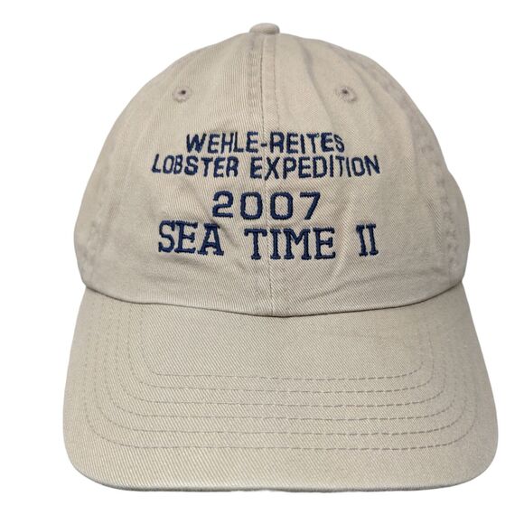 2007 Sea Time II Chris Slideback Hat Tan OSFA Embroidered Headwear Depot - Picture 1 of 7